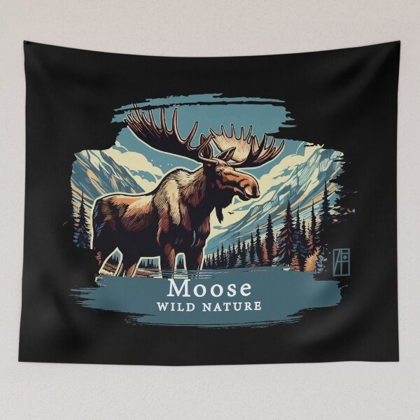 Item preview, Moose- WILD NATURE - MOSE -1 designed and sold by ArtProjectShop.