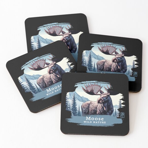 Item preview, Moose- WILD NATURE - MOSE -3 designed and sold by ArtProjectShop.