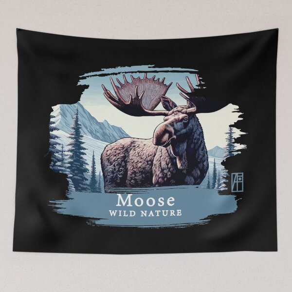 Item preview, Moose- WILD NATURE - MOSE -3 designed and sold by ArtProjectShop.