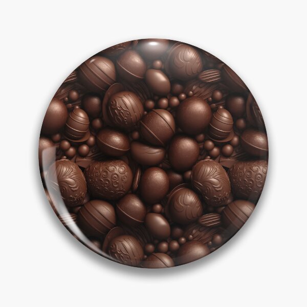 Artikelvorschau, Schokoladenbonbons. Appetitliches Schokoladenmuster. Köstliche Kakaoschokolade. entworfen und verkauft von SculpterioShop.