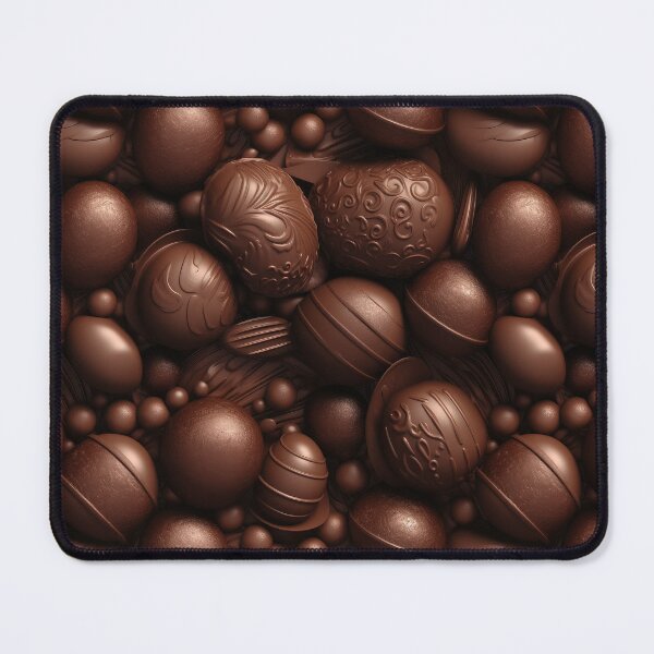 Item preview, Chocolate candies. Appetizing chocolate pattern. Delicious cocoa chocolate. designed and sold by SculpterioShop.
