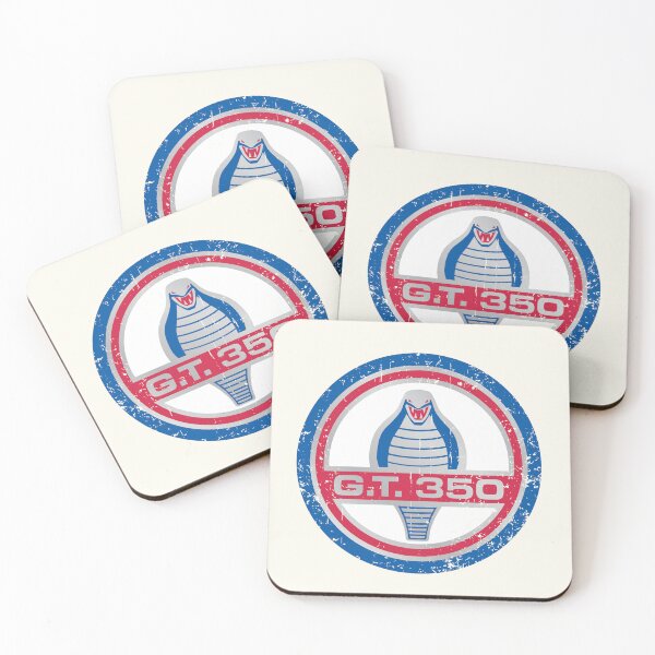 Item preview, Shelby GT 350 Mustang emblem - race worn distressed aged print designed and sold by retropetrol.