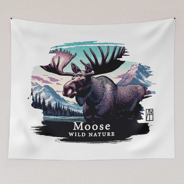 Item preview, Moose- WILD NATURE - MOSE -6 designed and sold by ArtProjectShop.