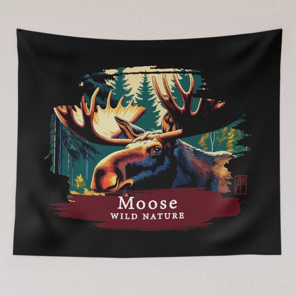 Item preview, Moose- WILD NATURE - MOSE -7 designed and sold by ArtProjectShop.