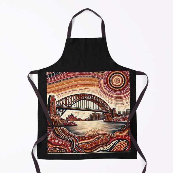 Item preview, Sydney Harbour Bridge interpreted in an Aboriginal art style designed and sold by centaurius21.