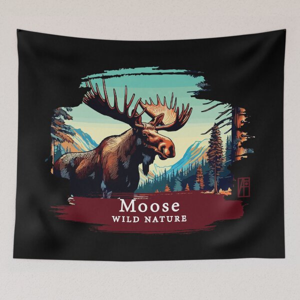 Item preview, Moose- WILD NATURE - MOSE -9 designed and sold by ArtProjectShop.