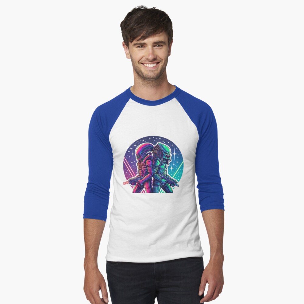 Item preview, Baseball ¾ Sleeve T-Shirt designed and sold by NerdiPop.