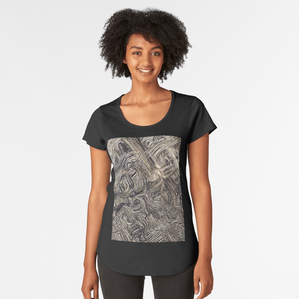 Aperçu de l'œuvre T-shirt premium échancré créée et vendue par oduchossoir.