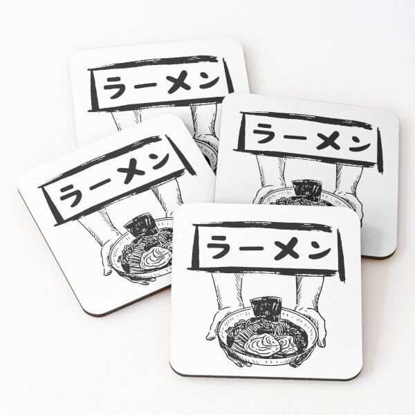 Item preview, (Color black) Embrace the Noodle: Hands Holding Ramen Bowl - katakana version designed and sold by Jindungo.