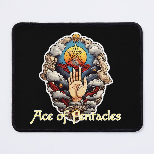 Item preview, Minor Arcana Tarot Card - Ace of Pentacles designed and sold by Pixel Waite.