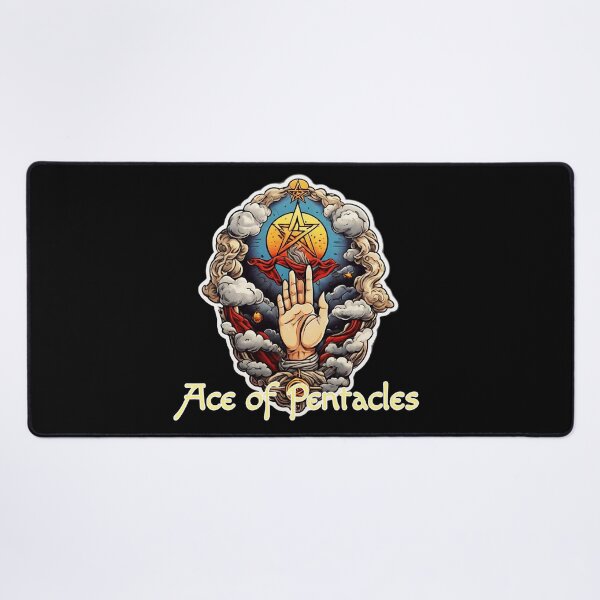 Item preview, Minor Arcana Tarot Card - Ace of Pentacles designed and sold by Pixel Waite.
