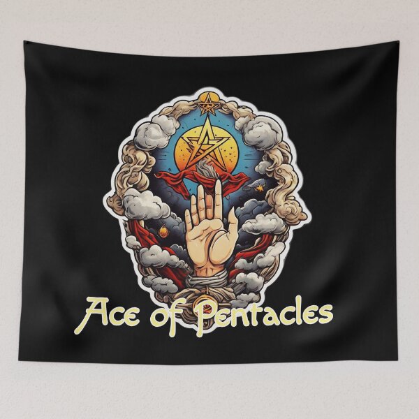 Item preview, Minor Arcana Tarot Card - Ace of Pentacles designed and sold by Pixel Waite.