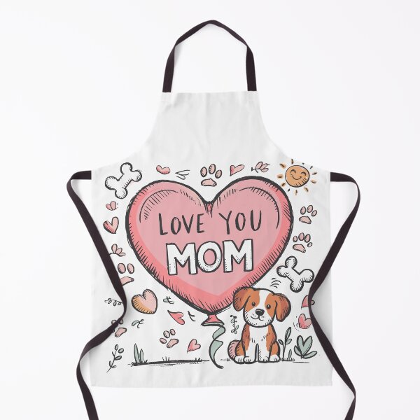 Item preview, Fur Mom Love: Heart Balloon - Pastel Mother's Day Dog Art designed and sold by HahaHandlesHub.