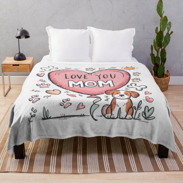 Item preview, Fur Mom Love: Heart Balloon - Pastel Mother's Day Dog Art designed and sold by HahaHandlesHub.