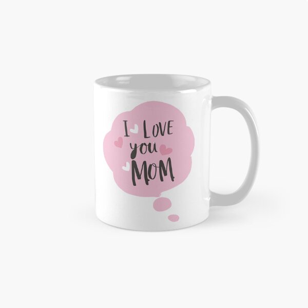 Item preview, I Love You Mom: Pastel Mother's Day Bubble Speech Typography Art designed and sold by HahaHandlesHub.
