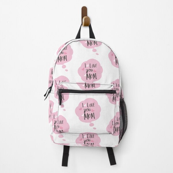 Item preview, I Love You Mom: Pastel Mother's Day Bubble Speech Typography Art designed and sold by HahaHandlesHub.