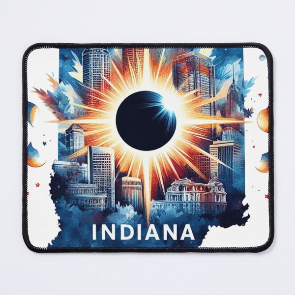 Item preview, Total Solar Eclipse Indiana Map designed and sold by vectcd.