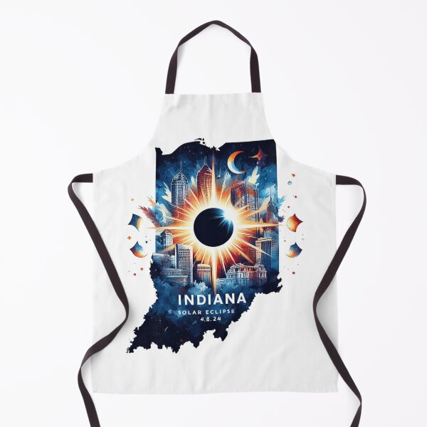 Item preview, Total Solar Eclipse Indiana Map designed and sold by vectcd.