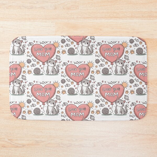 Item preview, Fur Mom Love: Heart Balloon - Pastel Mother's Day Cat Art designed and sold by HahaHandlesHub.