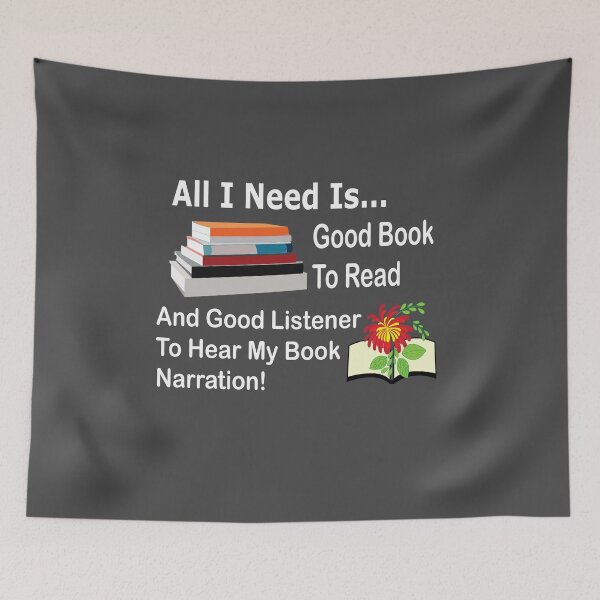 Item preview, All I Need Is Good Book and Good Listener Reading designed and sold by Nisha Prabhu.