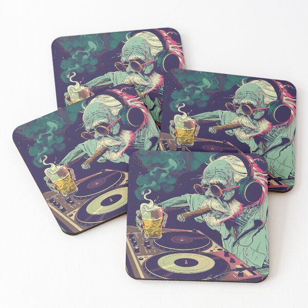 Item preview, Old man Dj Granpa Flow Aesthetic designed and sold by VivaVibeStyle.