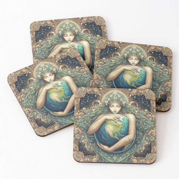 Item preview, Goddess Gaia Guardian of the Earth earth day designed and sold by Illuministique.
