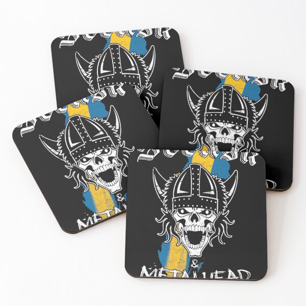 Item preview, Svensk Metalhead Viking Skull  Swedish Heavy Metal designed and sold by Tuurchristiaens.
