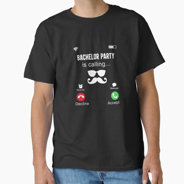 Item preview, Bachelor Party is Calling Tshirt Design designed and sold by VIBEARTZDESIGN.