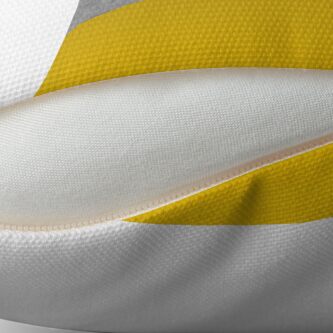 Alternate view of Concrete and Mustard Color Block Throw Pillow
