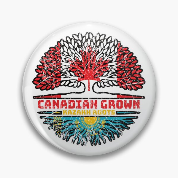 Item preview, Kazakhstan Kazakh Canadian Canada Tree Roots Flag designed and sold by FlagX.