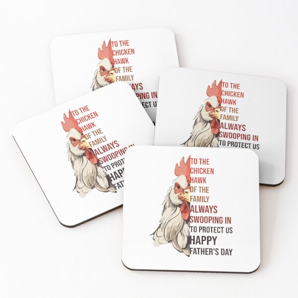 Item preview, To The Chicken Hawk of the Family, Aways Swooping in to Protect Us Happy Father's Day 2024, Funny Rooster Dad designed and sold by Peculiarts.
