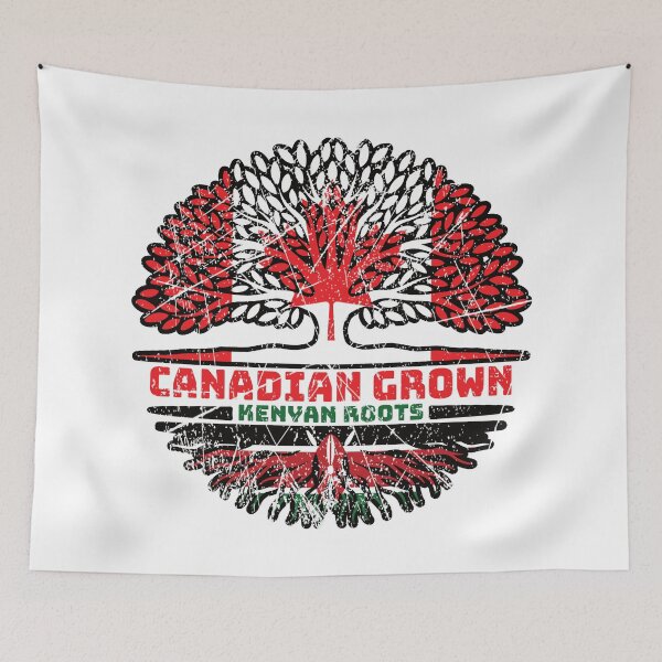 Item preview, Kenyan Kenya Canadian Canada Tree Roots Flag designed and sold by FlagX.