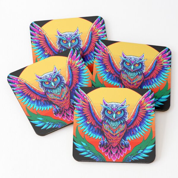 Item preview, Aunt Owl in Flight. designed and sold by VikArtStudio.