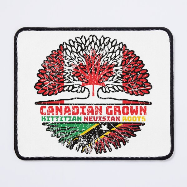 Item preview, Saint Kitts and Nevis Kittitian Nevisian Canadian Canada Tree Roots Flag designed and sold by FlagX.
