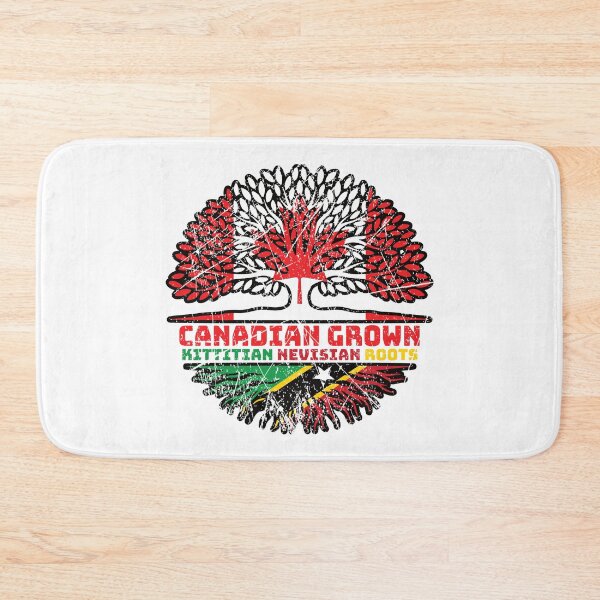 Item preview, Saint Kitts and Nevis Kittitian Nevisian Canadian Canada Tree Roots Flag designed and sold by FlagX.