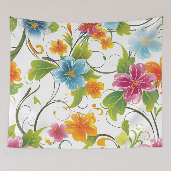 Item preview, Colorful flower pattern designed and sold by FlowersColorful.