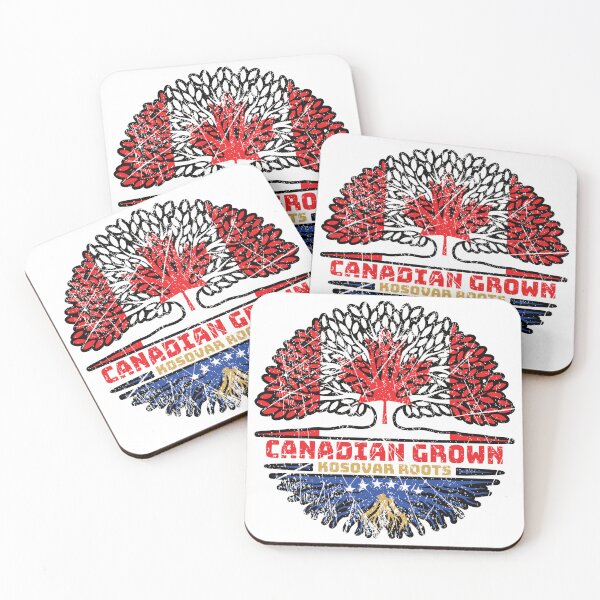 Item preview, Kosovo Kosovar Canadian Canada Tree Roots Flag designed and sold by FlagX.