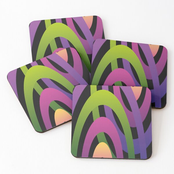 Item preview, color block neon green pink purple graphic designed and sold by wafa80.