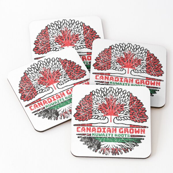Item preview, Kuwait Kuwaiti Canadian Canada Tree Roots Flag designed and sold by FlagX.