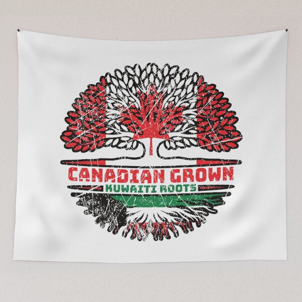 Item preview, Kuwait Kuwaiti Canadian Canada Tree Roots Flag designed and sold by FlagX.