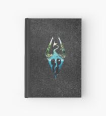 Skyrim Logo - Forest Scene Embossed in Granite Hardcover Journal