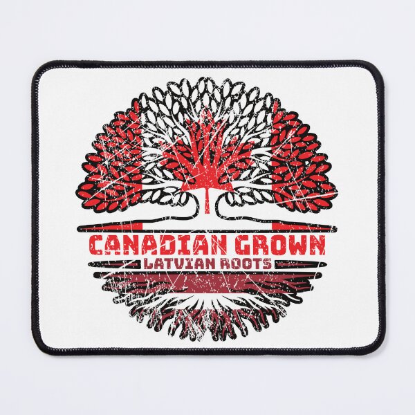 Item preview, Letonia Letonia Canadá Canadá Árbol Raíces Bandera designed and sold by FlagX.