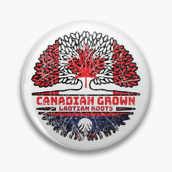 Item preview, Laos Laotian Canadian Canada Tree Roots Flag designed and sold by FlagX.