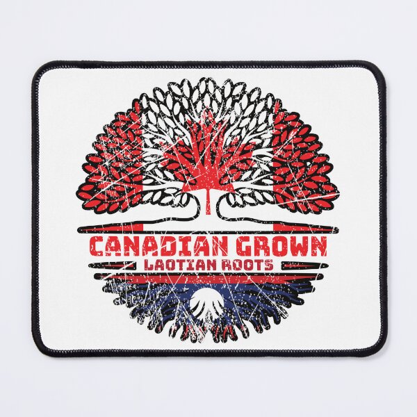Item preview, Laos Laotian Canadian Canada Tree Roots Flag designed and sold by FlagX.