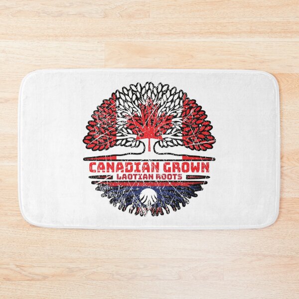 Item preview, Laos Laotian Canadian Canada Tree Roots Flag designed and sold by FlagX.