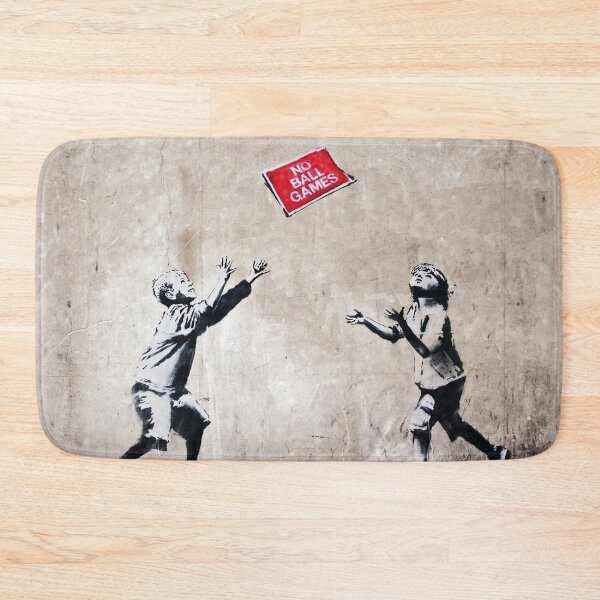 Item preview, No Ball Games | Banksy Mural designed and sold by WE-ARE-BANKSY.