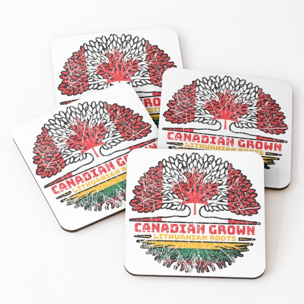 Item preview, Lithuania Lithuanian Canadian Canada Tree Roots Flag designed and sold by FlagX.