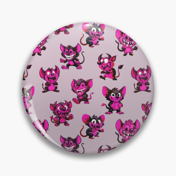 Item preview, Funny pink devils pattern design designed and sold by AlchemyColor.
