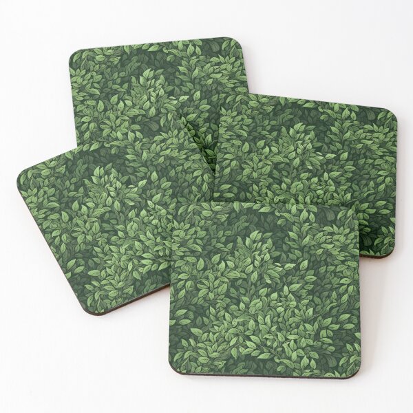 Item preview,  Stylized green hedge. A pattern with green bushes in a drawn style. For enthusiasts of healthy eating and ecology. designed and sold by SculpterioShop.