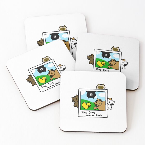 Item preview, Five Cats and a Duck in and out the photo designed and sold by superbaechoo.
